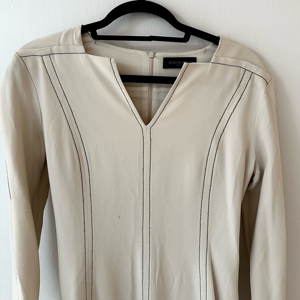 Cream Long Sleeve Top
